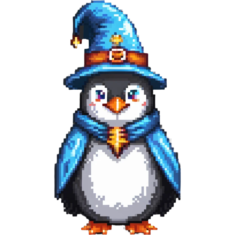 penguin wizard emoji