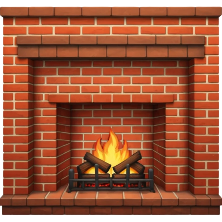 Classic Brick Fireplace emoji