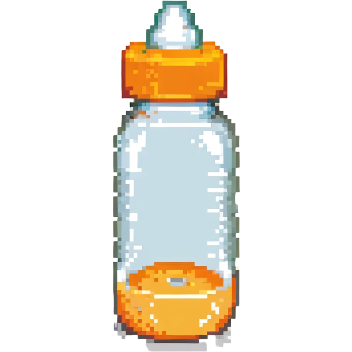 baby bottle with orange lid emoji