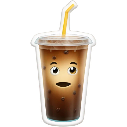 Iced coffee emoji