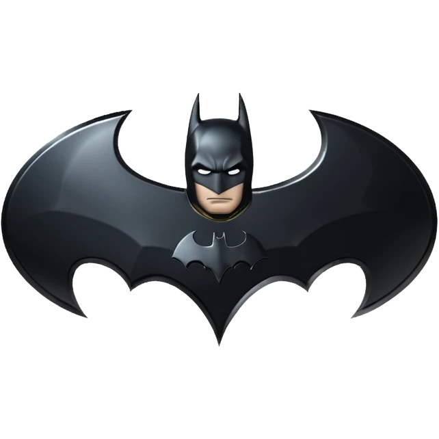 The dark knight batman logo emoji