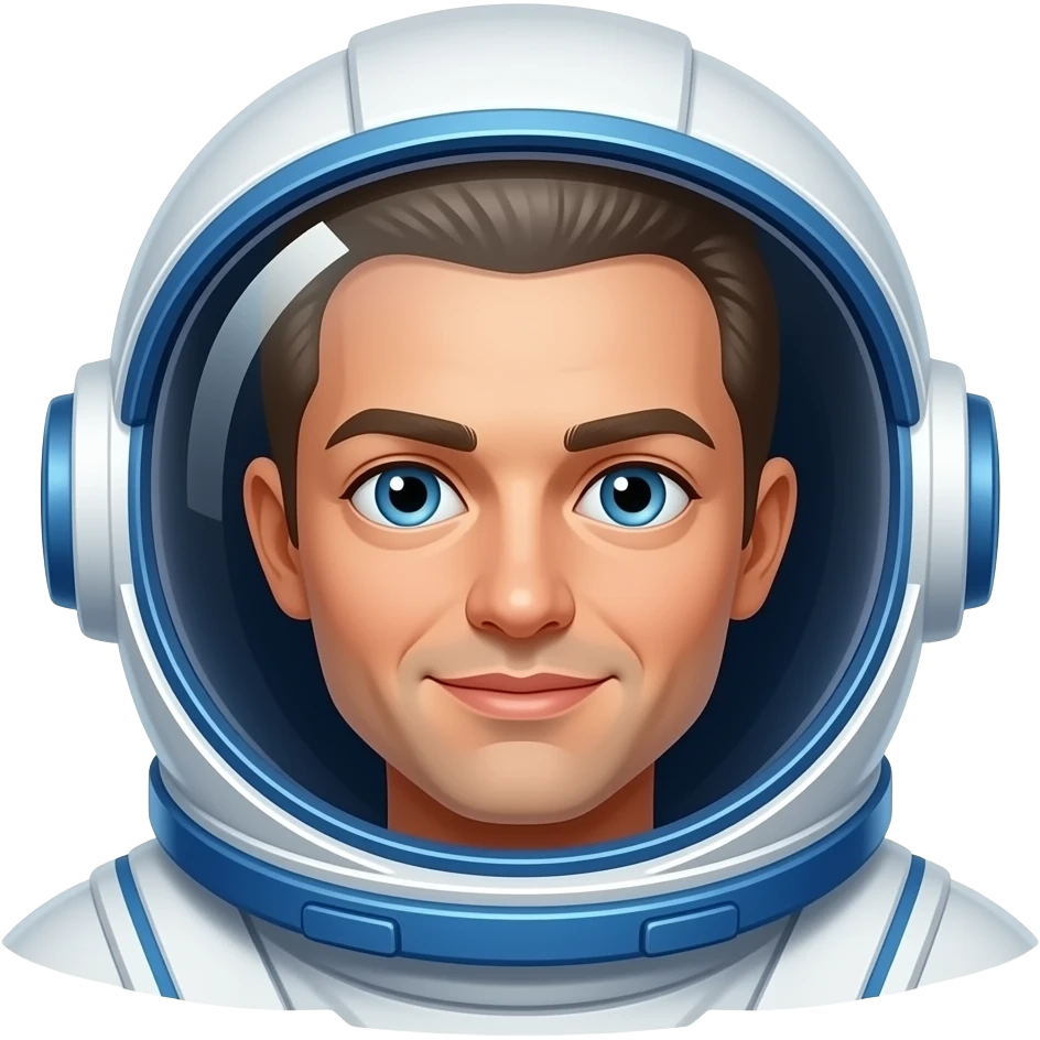 Colourful Astronaut emoji