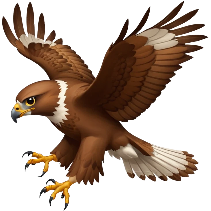 hawk swooping down to the right emoji