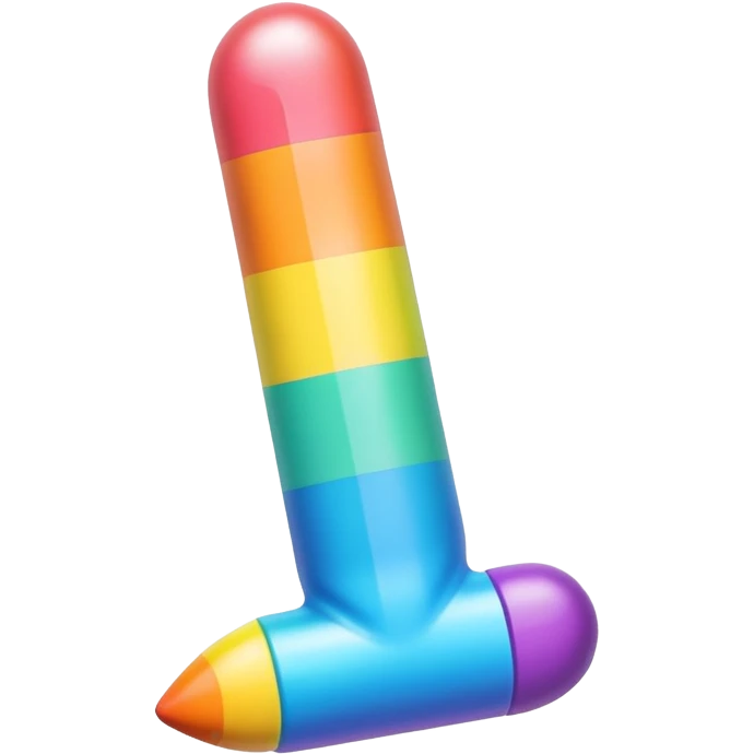 Rainbow dildo emoji