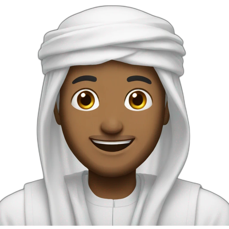 muslim men happy emoji