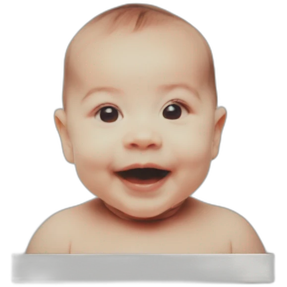baby montage in a Polaroid frame emoji