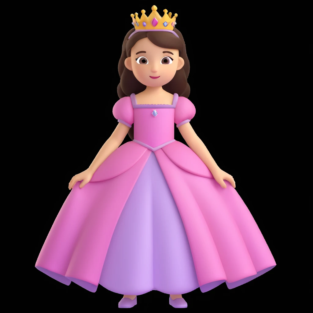 girls in a princess dress emoji
