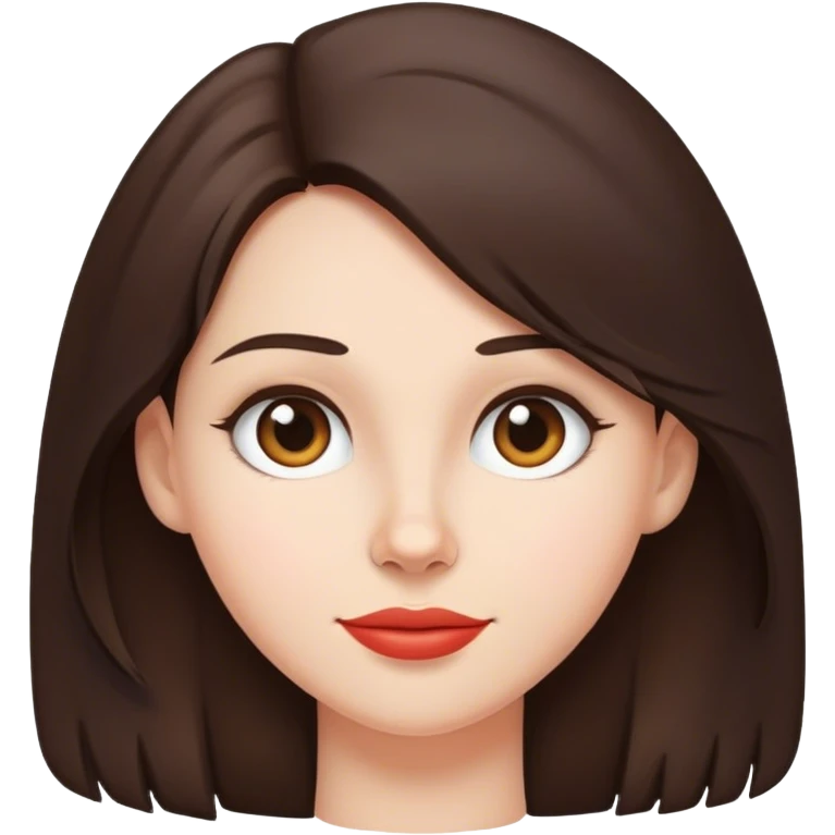 Airhead brunette woman emoji