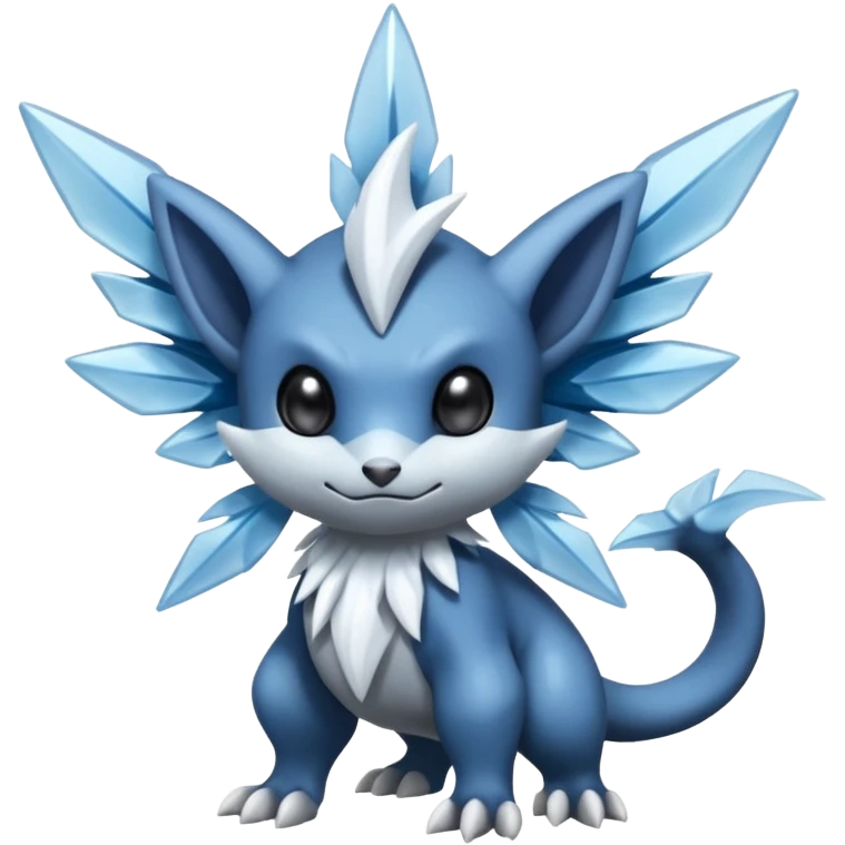 Elemental dark dusky mechanical frosty fairy-like fantasy epic rare Glalie-Sneasel-Togetic-Pokémon-Fakémon-hybrid-creature emoji