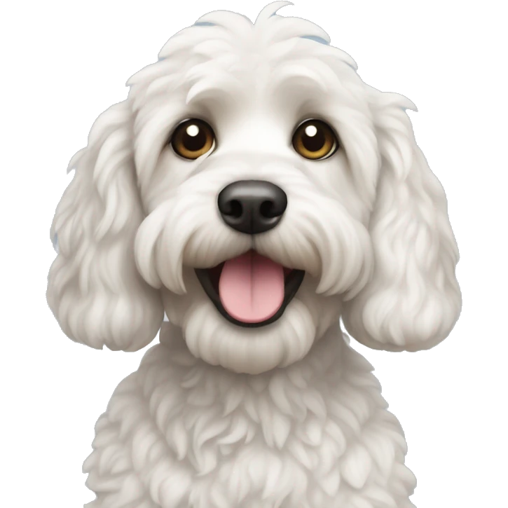White Cockapoo emoji