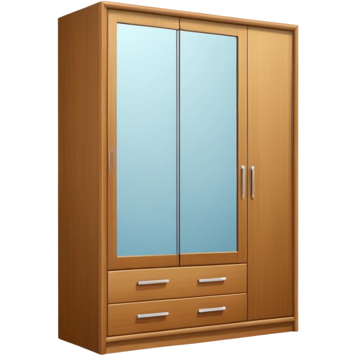 wardrobe modern closed mirror door emoji
