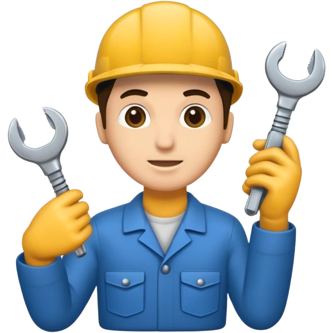 Mach mir einen auto mechaniker mit schrauben schlüssel emoji