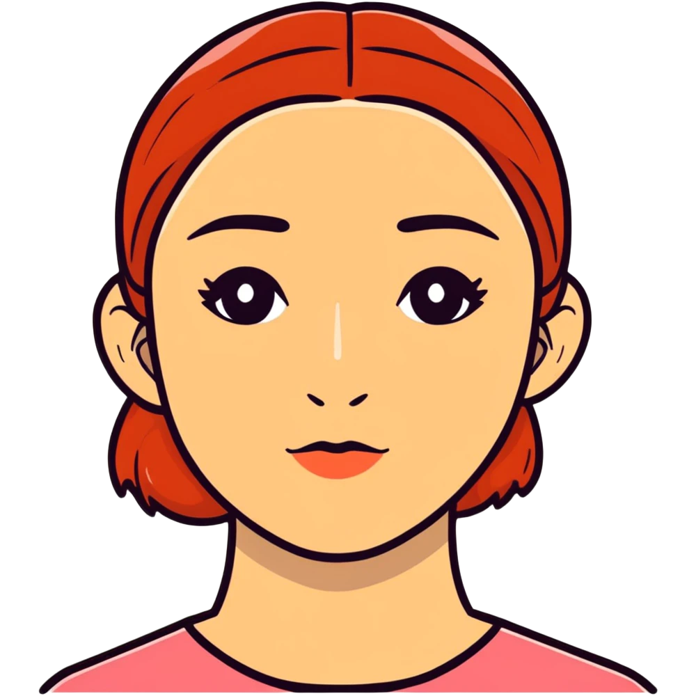 girl with redness under nose emoji