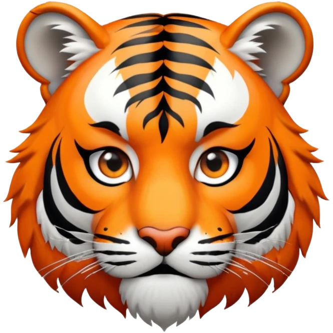 Tiger pirate with eye patch emoji