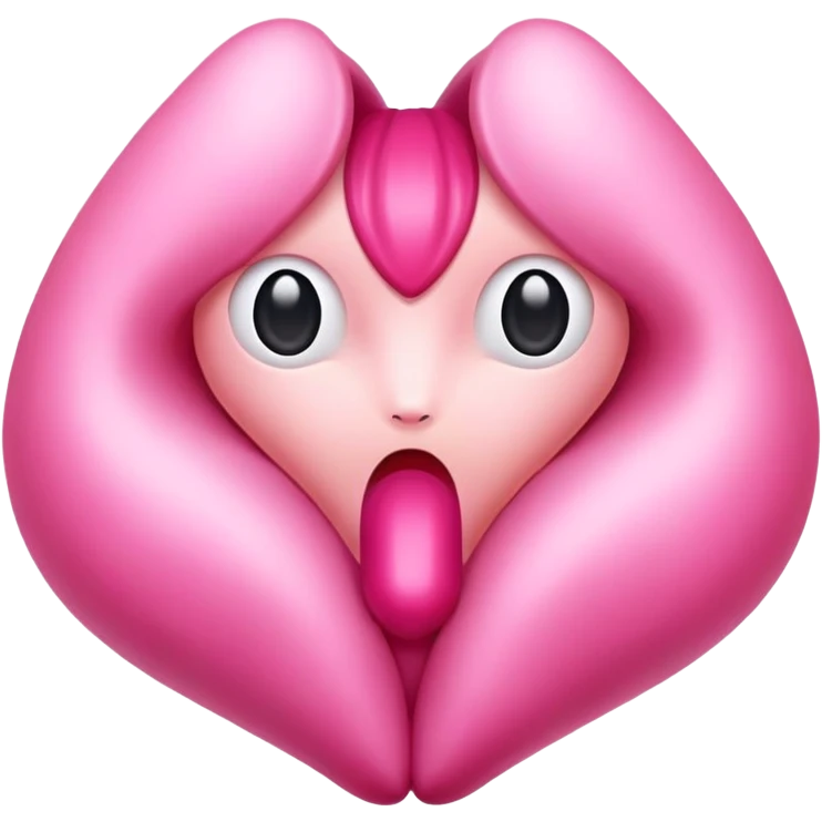 Pink vulva emoji