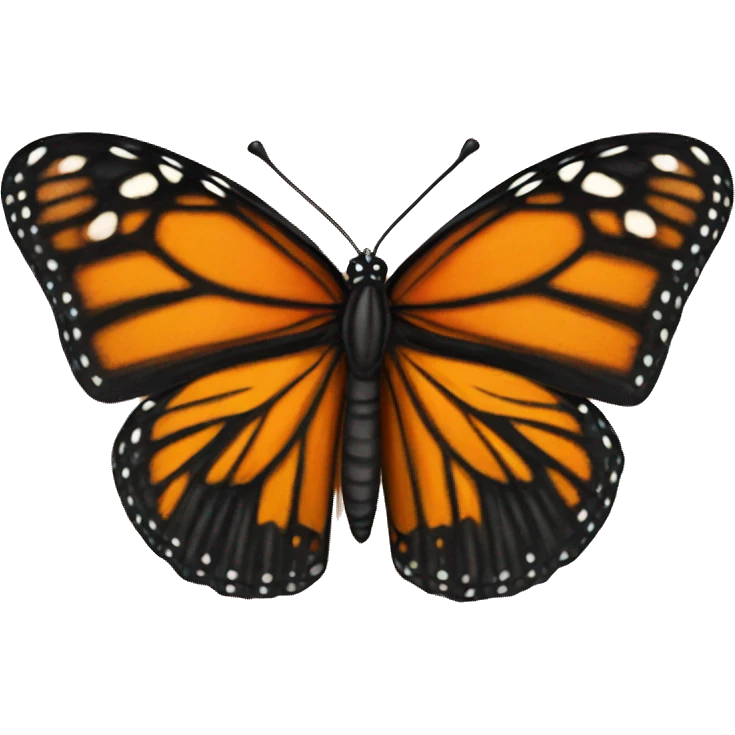 Monarch butterfly emoji