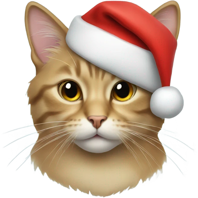 Cat with a santa hat emoji