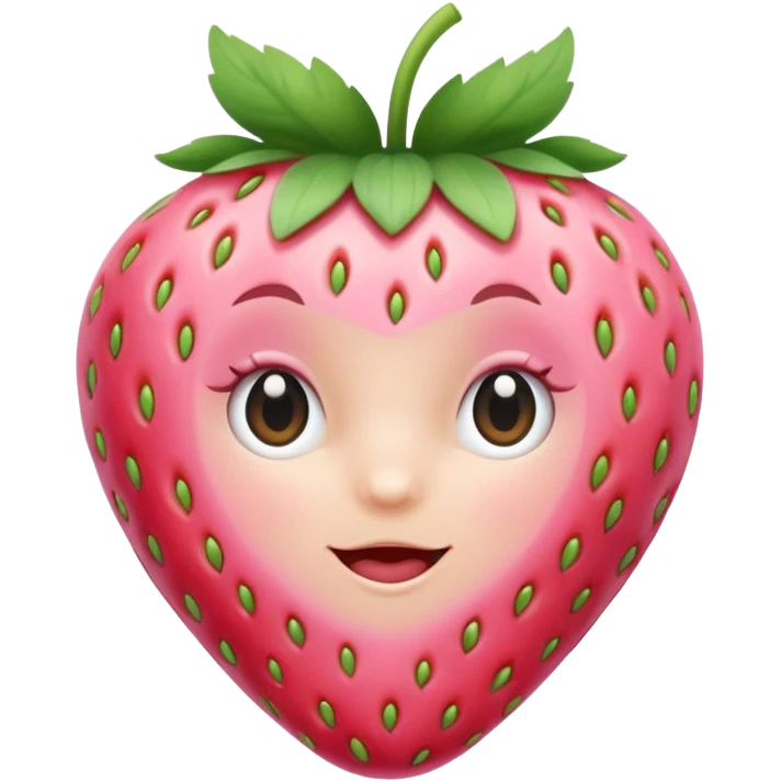 baby pink strawberry emoji