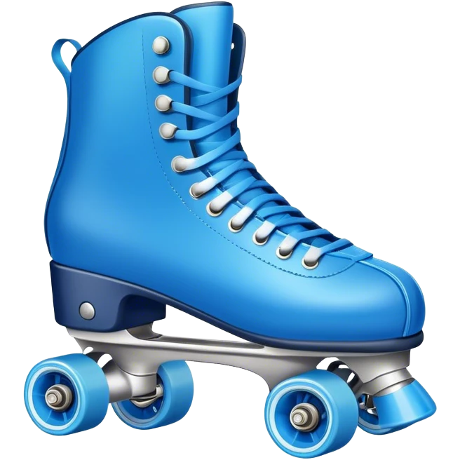 rollerskate with blu design emoji
