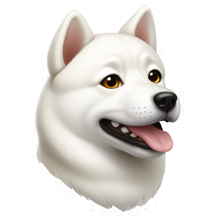 White Shiba Inu  emoji