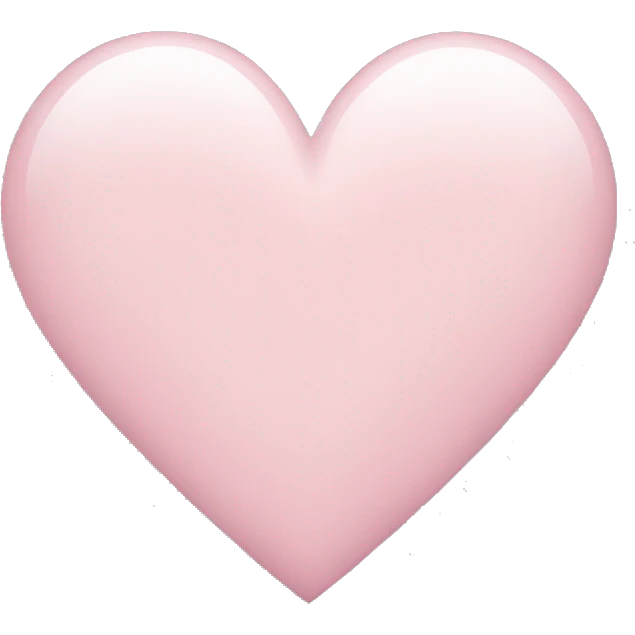 Light pink heart emoji