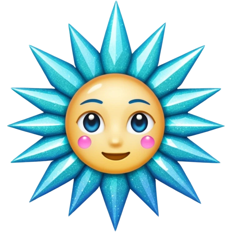 Glitter Cian Explosion emoji
