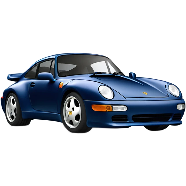 Navy blue 1994 Porsche 993 emoji
