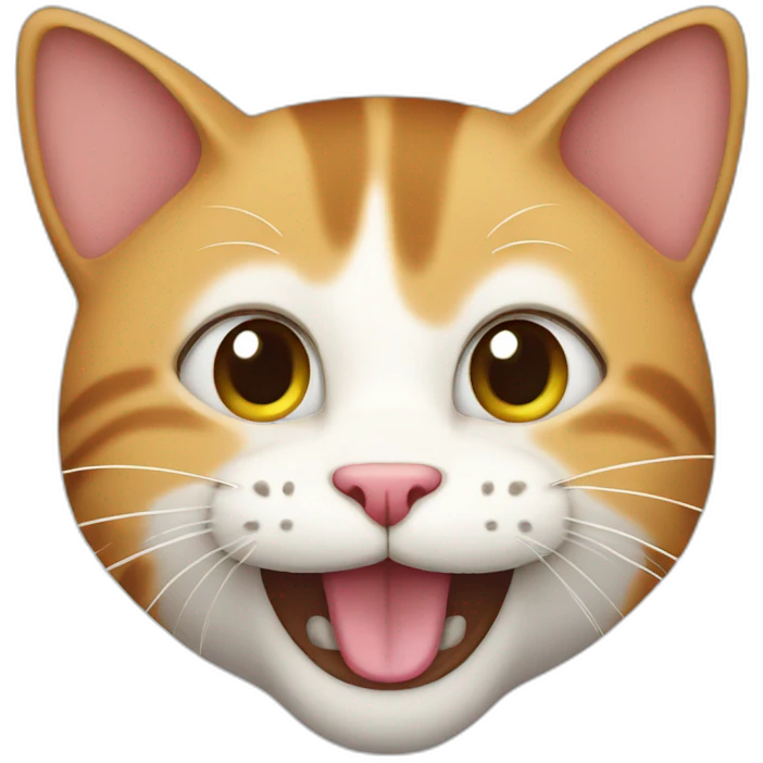 Cat happy emoji