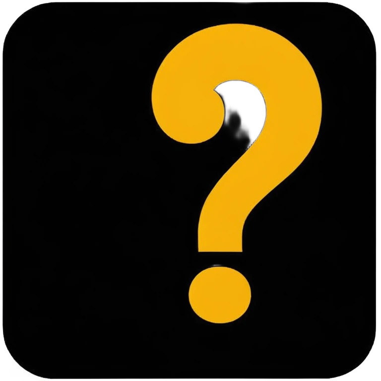 silhouette of a man with a question mark emoji