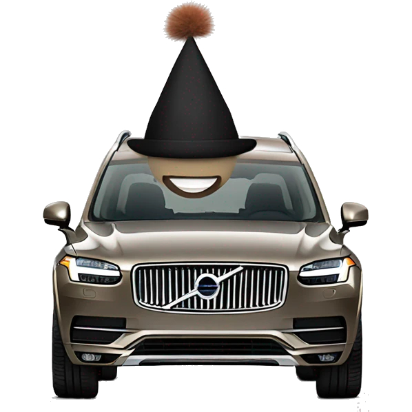 Volvo xc90 with a hat emoji