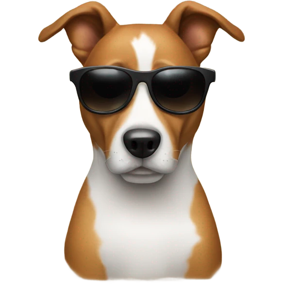 Dog with shades emoji