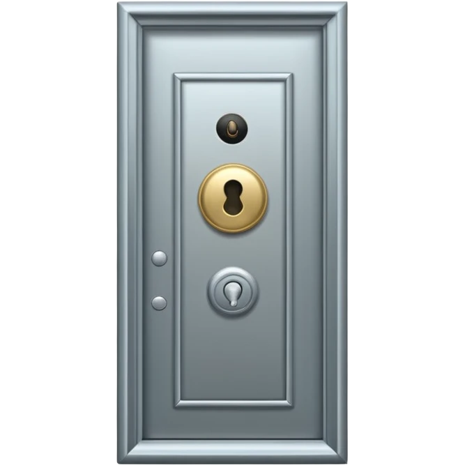 hotel room door modern hallway with doorbell emoji
