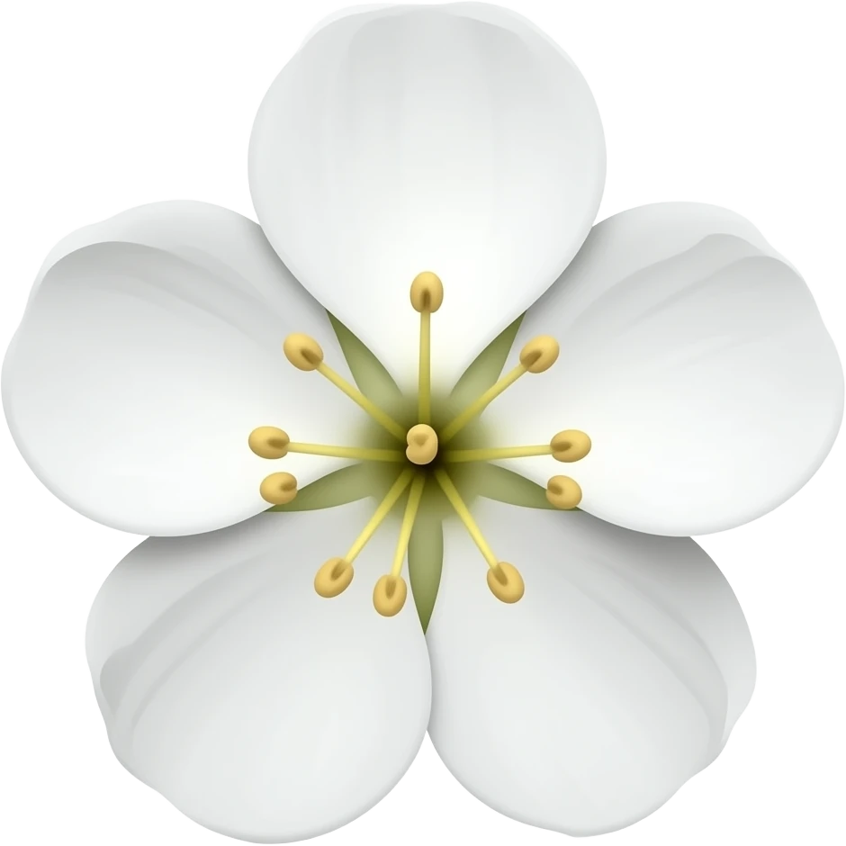 нарисуй эмодзи цветение груши должны быть только цветы emoji