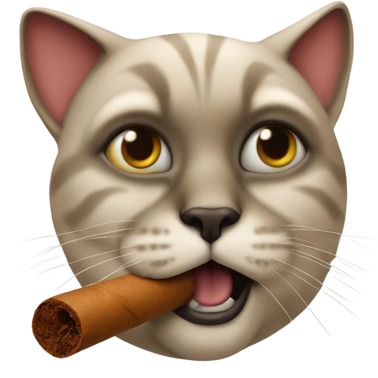 cat cigar emoji