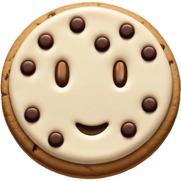 Shadow milk cookie emoji