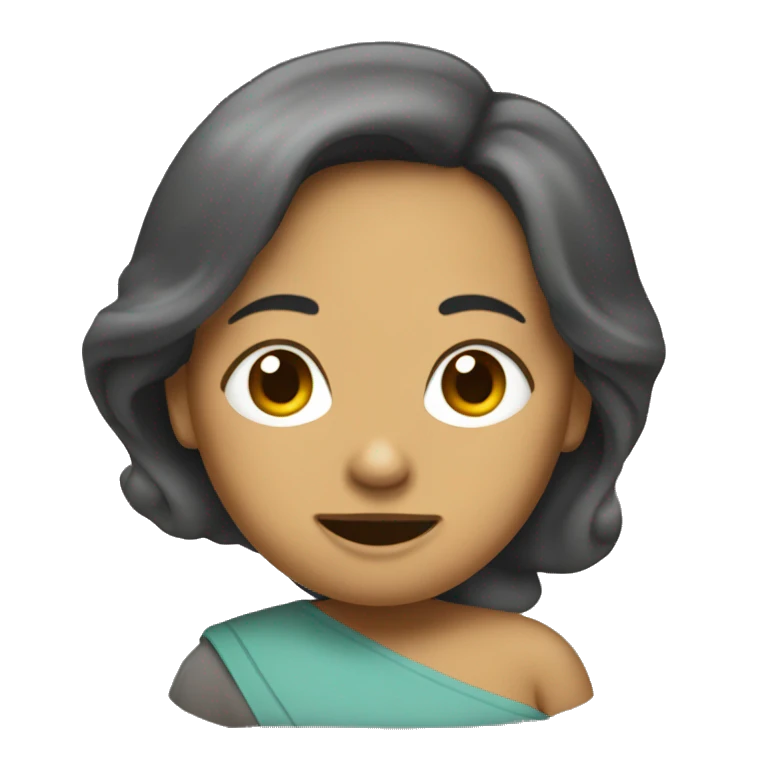 Una Mamá con una chancleta  emoji