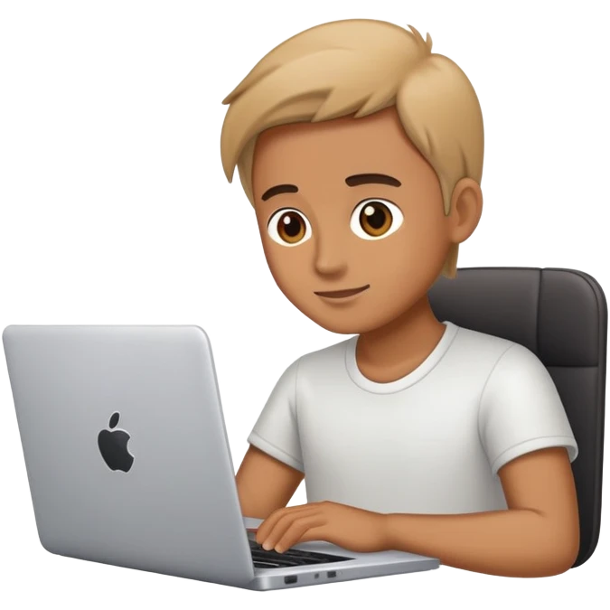 person working on laptop computer emoji