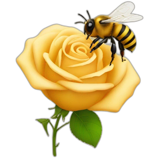 rose+bee emoji