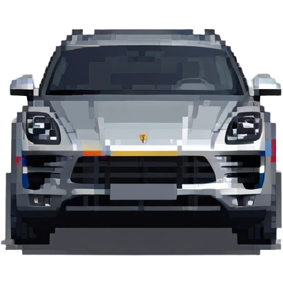 Porsche Macan car front view emoji