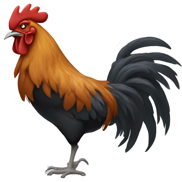 sick rooster emoji