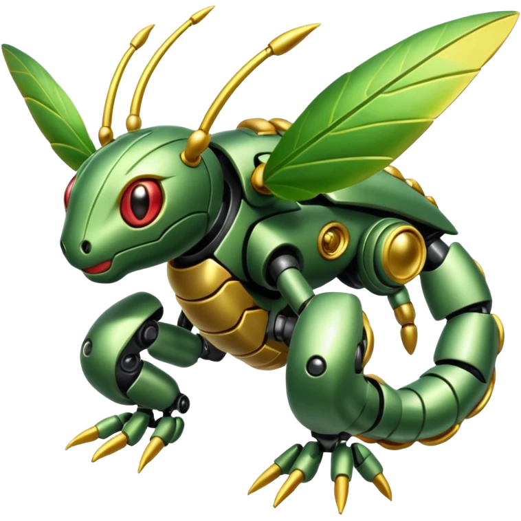 Cyber-robot-mecha-Caterpie-Vibrava-Scyther-fusion emoji