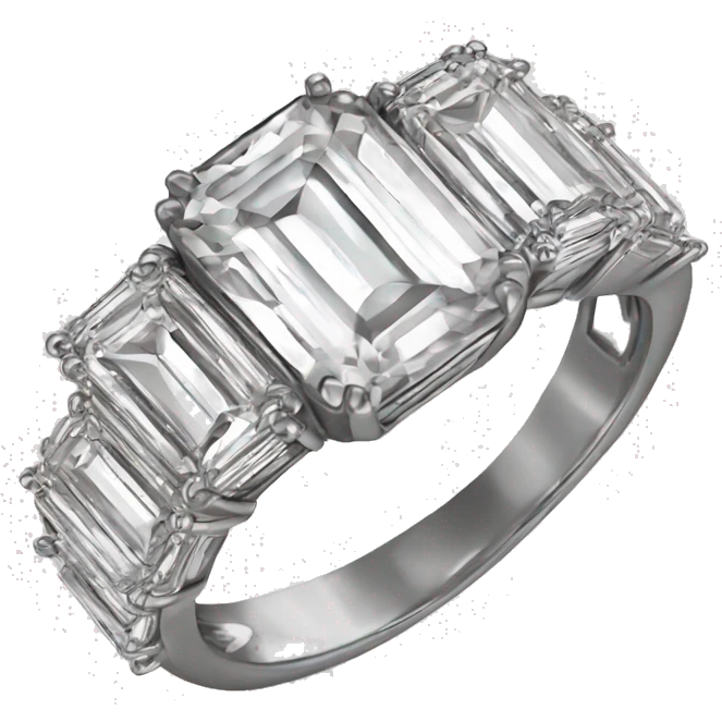 emerald cut wedding ring emoji
