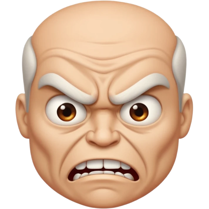Funny and angry emoji