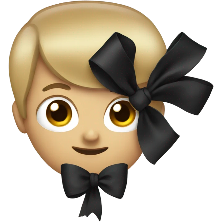 black bow emoji