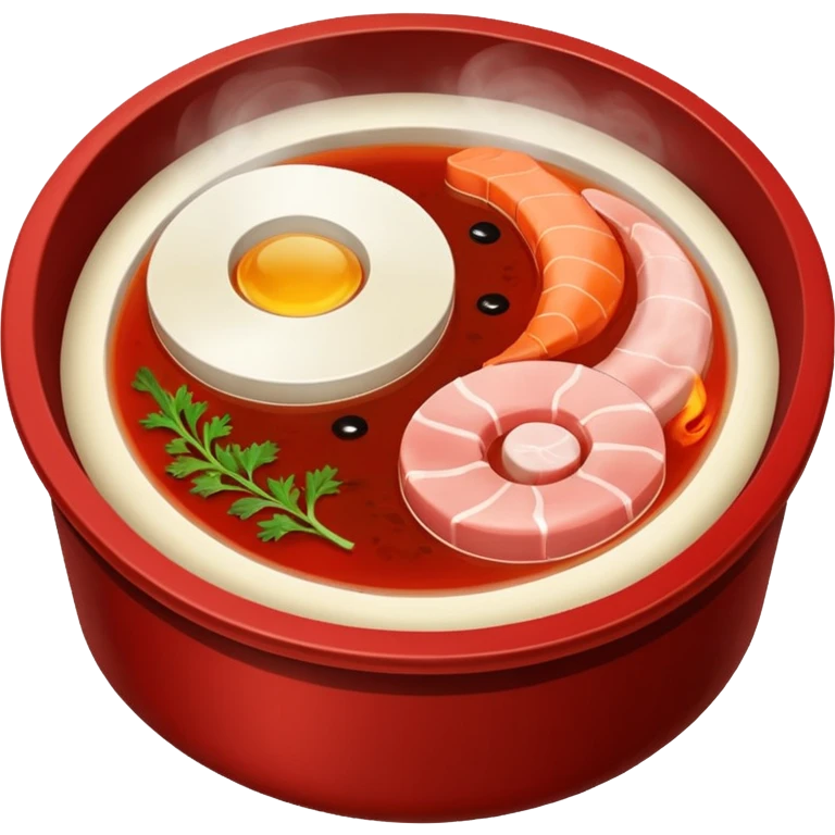 Yin yang hotpot emoji