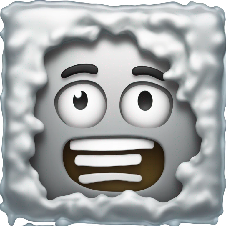 Create a tv with Mr beast on it but the tv has a white sticky substance that looks like water on it emoji