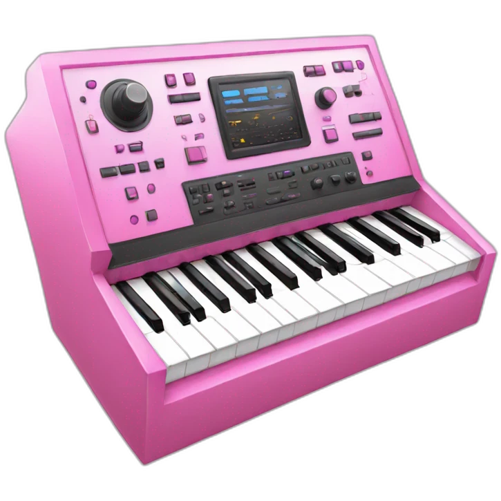 pink synthesizer emoji