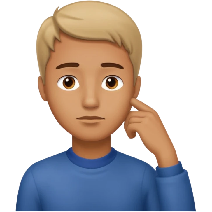 Man with Hand around neck emoji