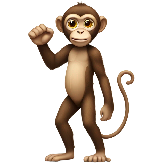 Monkey with one arm  emoji