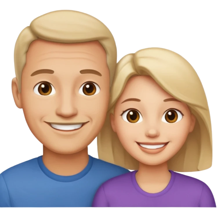 father and mother love emoji